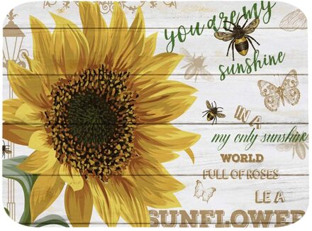 Thuis Deurmat Bee Daisy Tapijt Houtnerf Woonkamer Deurmatten Outdoor/Indoor Home Decoratie Anti-Slip Badkamer keuken Mat
