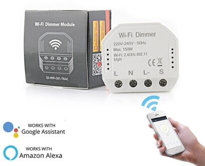 Thuis DIY Smart WiFi Licht LED Dimmer Smart Leven/Tuya APP Afstandsbediening Werkt met Alexa Echo Google 1/2 Way Switch 2stk