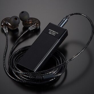 Thuis Draadloze Hoofdtelefoon Versterker Audio Draagbare Krachtige Stereo Lampje Bluetooth 5.0 Mini Muziek Verbeteraar Zwart Abs