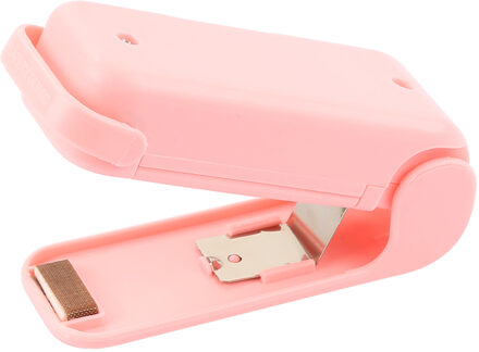 Thuis Draagbare Mini Sluitmachine Draagbare Mini Huishoudelijke Zak Sluitmachine Plastic Zak Voedsel Verpakking roze