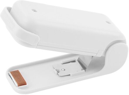 Thuis Draagbare Mini Sluitmachine Draagbare Mini Huishoudelijke Zak Sluitmachine Plastic Zak Voedsel Verpakking wit