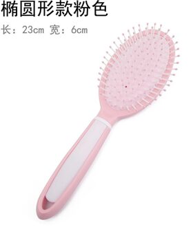Thuis Draagbare Roze Haar Kam Multifunctionele Anti-Statische Luchtkussen Massage Kam Plastic Nylon Tand Schoonheid Kam Elliptical comb