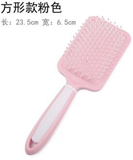 Thuis Draagbare Roze Haar Kam Multifunctionele Anti-Statische Luchtkussen Massage Kam Plastic Nylon Tand Schoonheid Kam plein comb
