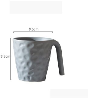 Thuis Europese Creatieve Eenvoudige Frosted Effen Kleur Mok Keramische Kopje Koffie grijs