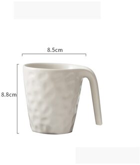 Thuis Europese Creatieve Eenvoudige Frosted Effen Kleur Mok Keramische Kopje Koffie wit