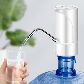 Thuis Gadgets Water Fles Pomp Mini Barreled Water Elektrische Pomp Usb Charge Automatische Draagbare Water Dispenser Drink Dispenser wit