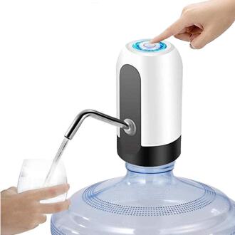 Thuis Gadgets Water Fles Pomp Mini Barreled Water Elektrische Pomp Usb Charge Automatische Draagbare Water Dispenser Drink Dispenser wit