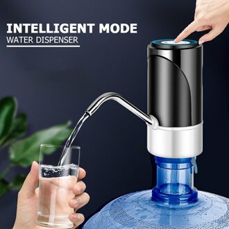 Thuis Gadgets Water Fles Pomp Mini Barreled Water Elektrische Pomp Usb Charge Automatische Draagbare Water Dispenser Drink Dispenser zwart