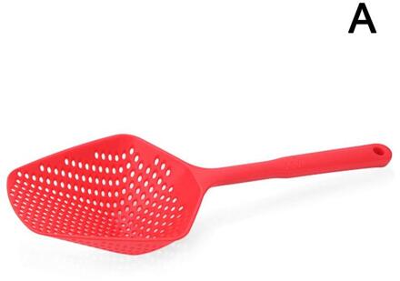 Thuis Gereedschap 1Pc Keuken Grote Scoop Vergiet Pasta Hittebestendige Zeef Plastic Ijs Scoop oranje