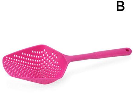 Thuis Gereedschap 1Pc Keuken Grote Scoop Vergiet Pasta Hittebestendige Zeef Plastic Ijs Scoop zilver