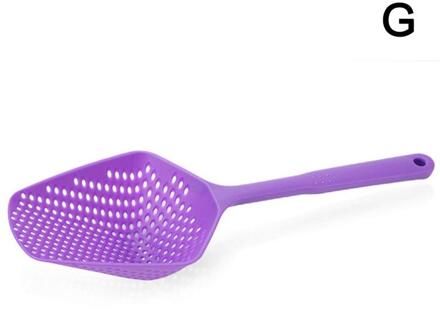 Thuis Gereedschap 1Pc Keuken Grote Scoop Vergiet Pasta Hittebestendige Zeef Plastic Ijs Scoop zwart
