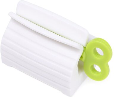 Thuis Handleiding Tandpasta Knijper Herbruikbare Plastic Rollende Buis Tandenborstelhouder Stand Badkamer Supply Gebitsreiniging Accessoires A-groen