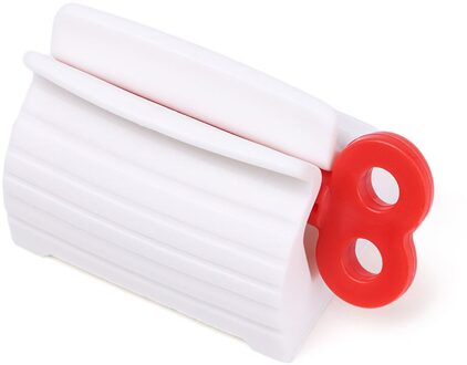 Thuis Handleiding Tandpasta Knijper Herbruikbare Plastic Rollende Buis Tandenborstelhouder Stand Badkamer Supply Gebitsreiniging Accessoires A-red1