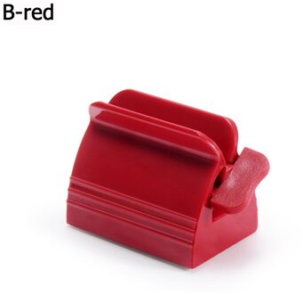 Thuis Handleiding Tandpasta Knijper Herbruikbare Plastic Rollende Buis Tandenborstelhouder Stand Badkamer Supply Gebitsreiniging Accessoires B-rood