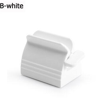 Thuis Handleiding Tandpasta Knijper Herbruikbare Plastic Rollende Buis Tandenborstelhouder Stand Badkamer Supply Gebitsreiniging Accessoires B-wit