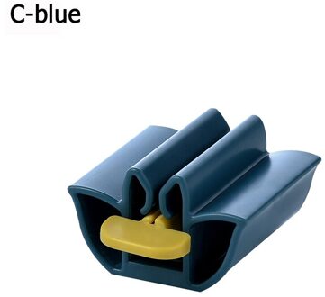 Thuis Handleiding Tandpasta Knijper Herbruikbare Plastic Rollende Buis Tandenborstelhouder Stand Badkamer Supply Gebitsreiniging Accessoires C-blauw