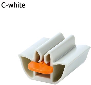 Thuis Handleiding Tandpasta Knijper Herbruikbare Plastic Rollende Buis Tandenborstelhouder Stand Badkamer Supply Gebitsreiniging Accessoires C-wit