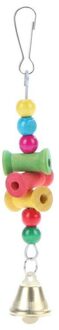 Thuis Huisdier Vogels Speelgoed Opknoping Houten Papegaai Bite Chew Speelgoed Decoratieve Opknoping Ornament Speelgoed met Bel Voor Vogelnest Vogel levert