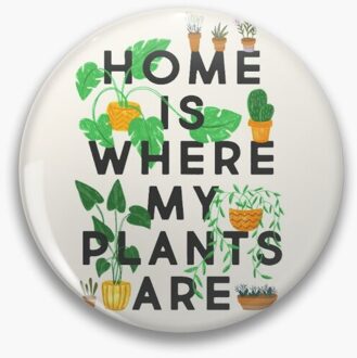 Thuis Is Waar Mijn Planten Zijn Zacht Email Pin Badge Decoratieve Kleding Badge Revers Pin Broche Sieraden Voor Vrouwen Mode