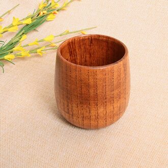 Thuis Japanse Stijl Natuurlijke Hout Thee Kopjes Water Cup Hout Ronde Thee Cupscups Groene Natuurlijke Pure Handgemaakte 7.5(L) x 6.5(D) cm