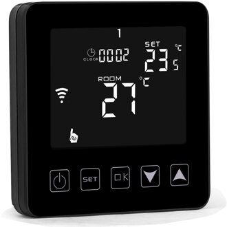 Thuis Kamer Vloerverwarming Tegel Verwarming Smartphone Wifi Thermostaat zwart