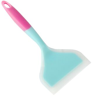Thuis Koken Gebruiksvoorwerpen Siliconen Spatels Rundvlees Vlees Ei Keuken Schraper Breed Pizza Schop Non-stick Turners Voedsel Lifters blauw