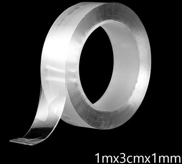 Thuis Kristal Super Lijm Lijm Magie Dubbelzijdig Nano Tape Herbruikbare Traceless Plakband Gekkotape Reinigbare 1/2/3/5M 1M