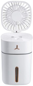 Thuis Low Noise Smart Home Draagbare Handheld Multifunctionele Kleurrijke Luchtbevochtiger Kantoor Kleine Usb Opladen Kleine Ventilator WH