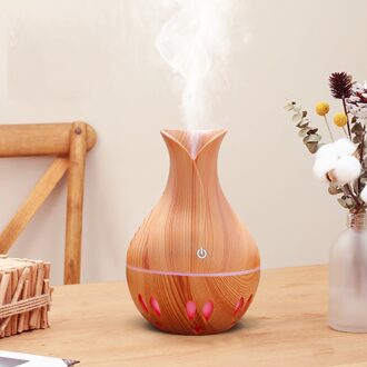 Thuis Luchtverfrisser Diffuser 130Ml Mini Draagbare Aroma Essentiële Olie Diffuser Led Aroma Aromatherapie Luchtbevochtiger Gratis geel