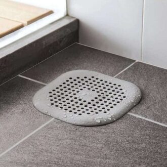 Thuis Mesh Douche Aanrecht Anti Skid Zeef Accessoires Cover Afvoer Riool Filter Siliconen Haar Blocker Praktische Badkamer grijs