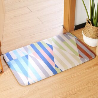Thuis Minimalistische Patroon Badkamer antislip Mat 50*80CM Afdrukken Deur Mat Keuken Erker Wateropname non-slip Mat