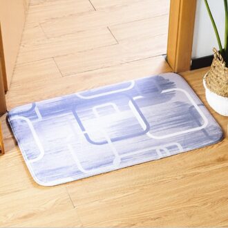Thuis Minimalistische Patroon Badkamer antislip Mat 50*80CM Afdrukken Deur Mat Keuken Erker Wateropname non-slip Mat