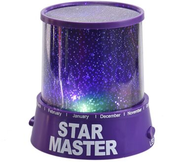 Thuis Mooie Starry Night Outdoor Projector Romantische Cosmos Star Master Led Projector Lamp Night Light Paars # P30