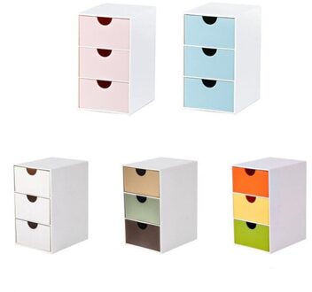 Thuis Office Collection En Opslag Multi Functie Lade Soort Opbergdoos Sorteren Kast Desktop Opslag Handig wit