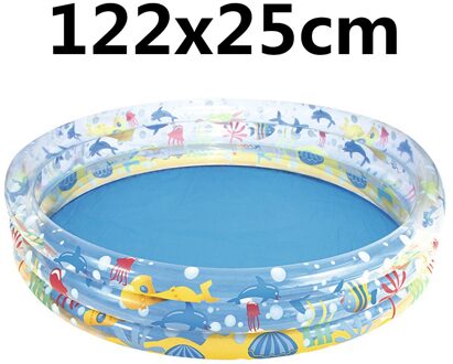 Thuis Opblaasbare Baby Zwembad Draagbare Ballen Spelen Zwembad Draagbare Vouwen Bal Wasbare Anti-Slip Oceaan Kids Veiligheid Barrière 1.22m