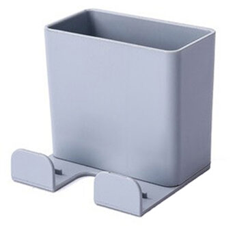 Thuis Opslag Rekken Wall Mounted Mobiele Telefoon Opbergdoos Afstandsbediening Container Houders Stands Abs Opslag Houders grijs