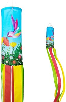 Thuis Outdoor Dubbele Hummingbird Windzak Opknoping Outdoor Winddicht Waterdicht En Duurzaam Decoratieve Tuin Windzak