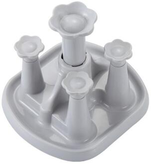 Thuis Plastic Afvoer Bekerhouder Water Cup Ondersteboven Opbergrek Keuken Rek Voor Thuis Bar Tool Afdruiprek rack 4 digits-grijs