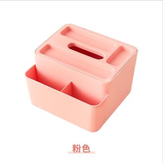 Thuis Plastic Desktop Papieren Handdoek Opbergdoos Kantoor Multifunctionele Woonkamer Afstandsbediening Badkamer Puin Opbergdoos Rood