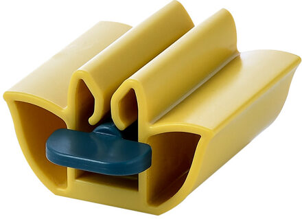 Thuis Plastic Tandpasta Squeezer Tube Dispenser Rolling Holder Badkamer Supply Gebitsreiniging Accessoires geel