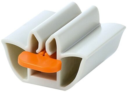 Thuis Plastic Tandpasta Squeezer Tube Dispenser Rolling Holder Badkamer Supply Gebitsreiniging Accessoires wit