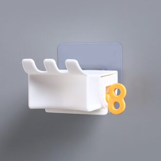 Thuis Plastic Tandpasta Squeezer Tube Dispenser Rolling Tandenborstelhouder Badkamer Supply Gebitsreiniging Accessoires wit