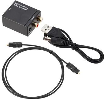 Thuis Professionele Digitale Audio Analoog Converter Optical Fiber Toslink Coaxiale Signaal Naar L/R Audio Adapter