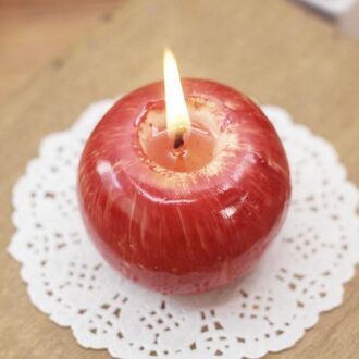 Thuis Red Apple Vorm Fruit Geurkaars Bruiloft Decoratie Valentijnsdag Kerst Kaars Lamp Woonaccessoires