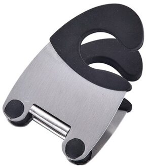 Thuis Roestvrij Stalen Pot Clip Verbrandingsbeveiliging Schop Klem Pincet Pannenlap Pan Lepel Houder Spatel Opbergrek Keuken gereedschap zwart
