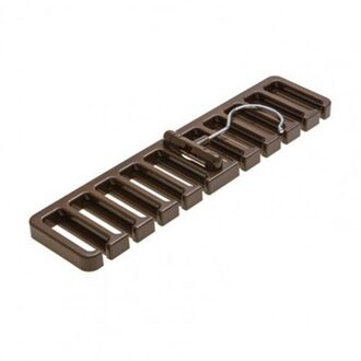 Thuis Ruimtebesparend Draagbare Tie Riem Sjaal Hanger Holder Organizer Storage Rack Bruin