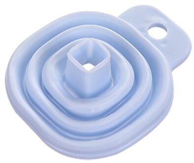 Thuis Siliconen Intrekbare Mini Trechter Overbrengen Vloeibare Olie Parfum Huishoudelijke Lange Nek Trechter Vloeibare Vulling Keukengerei Blauw