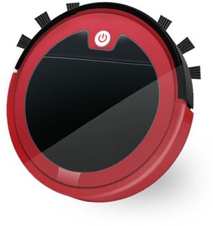 Thuis Slimme Veegmachine Robot Afstandsbediening Type Automatische Touch Sensing Planning Pad Ultradunne Reiniging Stofzuiger Rood