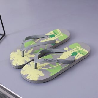Thuis Slippers Mannen Slippers Zomer Strand Stijl Slippers Zwembad Antislip Slipper Casual Schoenen Slippers Pantoufles Homme # L28 Grijs / 44