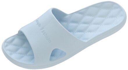 Thuis Slippers Vrouwen Mode Toevallige Koppels Thuis Badkamer Douche Antislip Slippers Zwembad Schoenen Antislip Schoenen Sandalen Blauw / 37-38